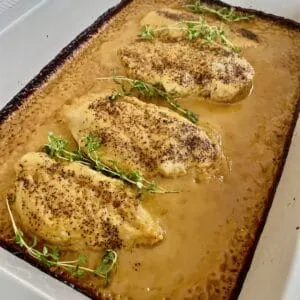 maple mustard one pan chicken